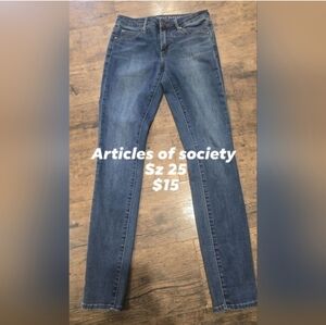 Articles Of Society Women's Skinny Jeans Size 25